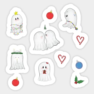 Ghosts of Christmas Sticker